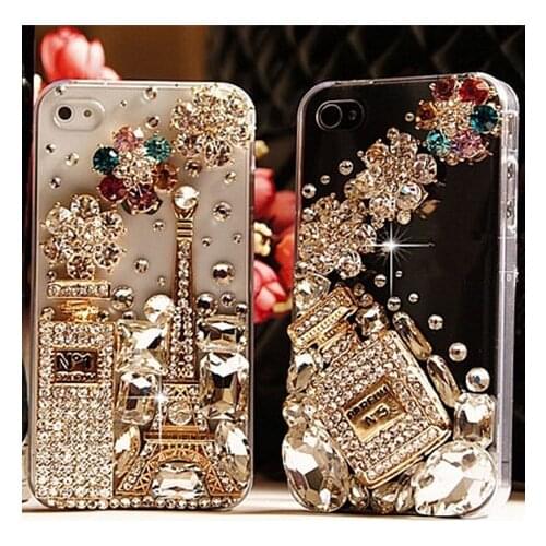 3D Eiffel Tower Crystal Perfume Bottle Bling Cases For Xiaomi Mi A3 A2 Lite/A2/A1/mi 9T/mi 10/10T/ Redmi 9/9A/8/8A undas