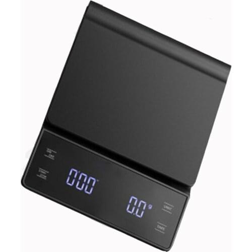 3KG/0.1g Digital Kitchen Scale with Timer Smart Coffee Weighing Balance Precision Coffee Pot Scale Electronic Coffee Scale