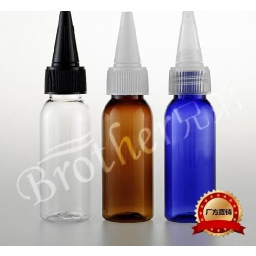 30ml Long Transparent Round Shoulder Bottle Tip Cover Bottle 20PCS/LOT