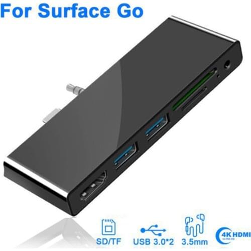 6 in 1 USB3.0 hub with USB 2.0 USB 3.0 SD TF Card Reader Adapter Hub for Microsoft Surface Book Surface Pro 3/4/5/6