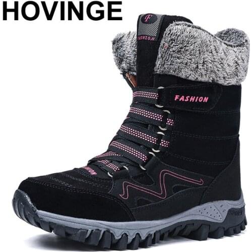 HOVINGENew arrival winter snow boots fashion suede leather women warm ankle boots boots ShoesE013