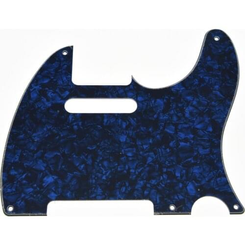 KAISH Vintage 5 Hole TL Style Guitar Pickguard Blue Pearl Fits TL 3 Ply