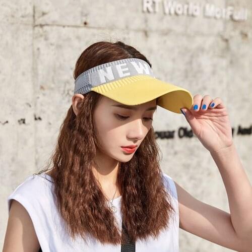 New Outdoor Womens Casual Trip Travel Sun Visor Caps Knitted Hats Sport Topless Empty Exposed Sunshade Beach Cap Golf Hat