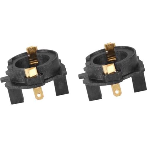 1Pair H7 LED Headlight Conversion Kit Bulb Holders Adapters for VW Golf MK5 High Quality ABS