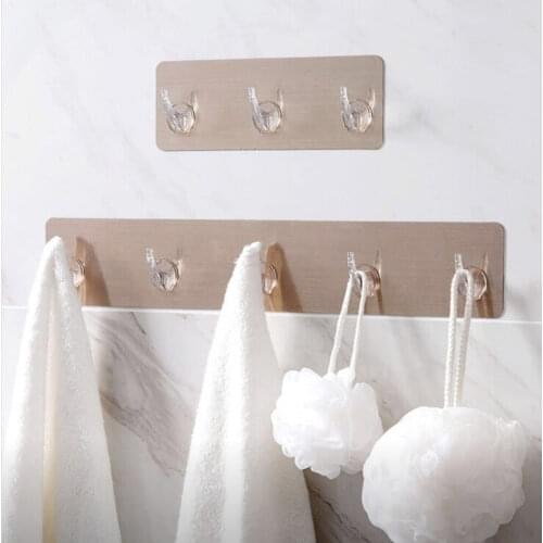 Strong paste hook kitchen bathroom wall hook wall surface free punching hook home storage organizers
