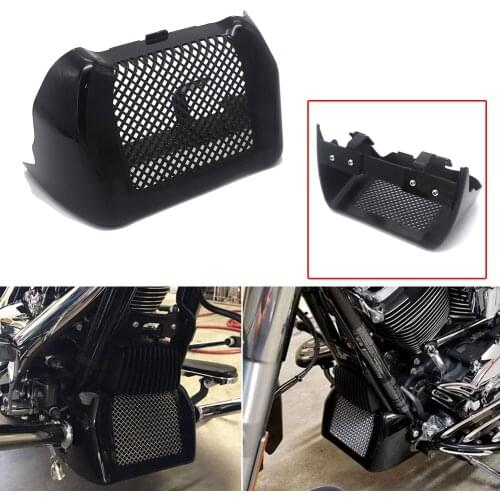 2017-2018 For Harley Touring Road King Street Glide FLHXS FLTRX FLHR Motorcycle Engine Oil Cooler Cover Trim Mounting Kit