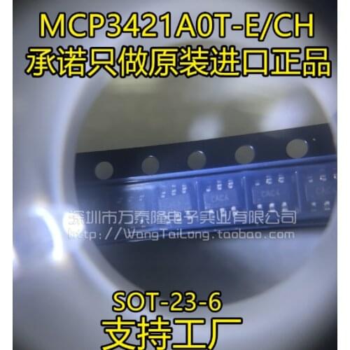 Xinyuan 5pcs/lot MCP3421A0T-E/CH SOT23-6 MCP3421A0T-E/C SOT23 MCP3421A0T-E MCP3421A0T MCP3421AOT-E/CH MCP3421 SOT MCP3421AOT