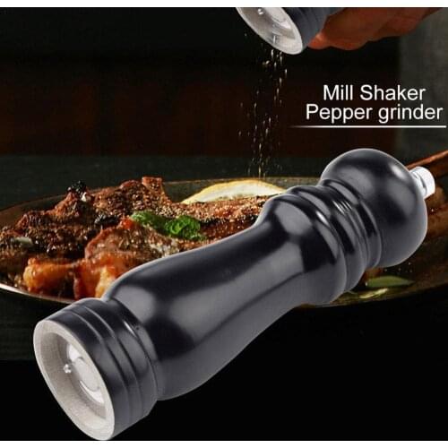 Wood Pepper Spice Mill Grinder Hand Movement Manual Kitchen Pepper Tools Mills R0E7