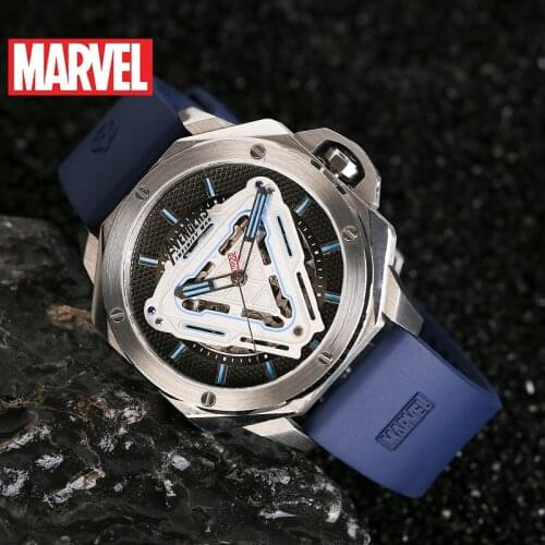 Disney Marvel Avengers Iron Men Automatic Mechanical Waterproof Watches Male Luminous Full Steel Sapphire Mirror Luxury Watch