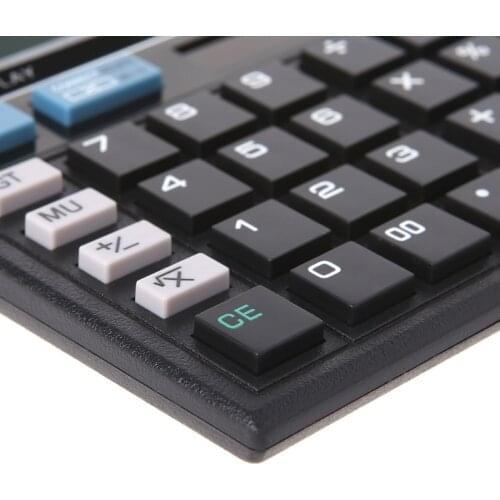 2021 New 12-Digit Solar Battery Dual Power Large Display Office Desktop Calculator CT-512