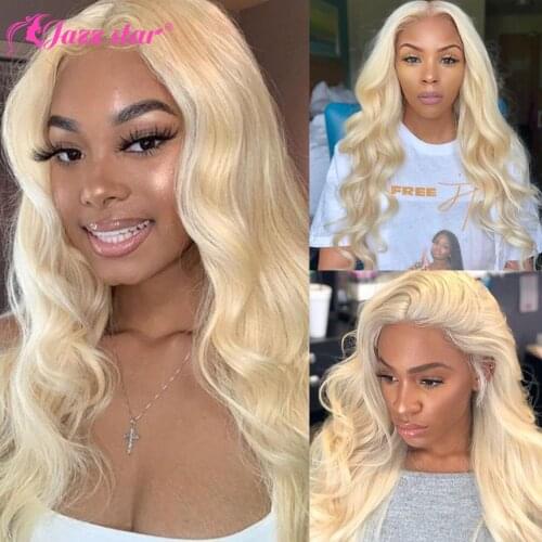 Brazilian Body Wave 613 Lace Front Wig T Part Lace Wig Blonde Lace Front Wig Human Hair Jazz Star Human Hair Wigs for Women