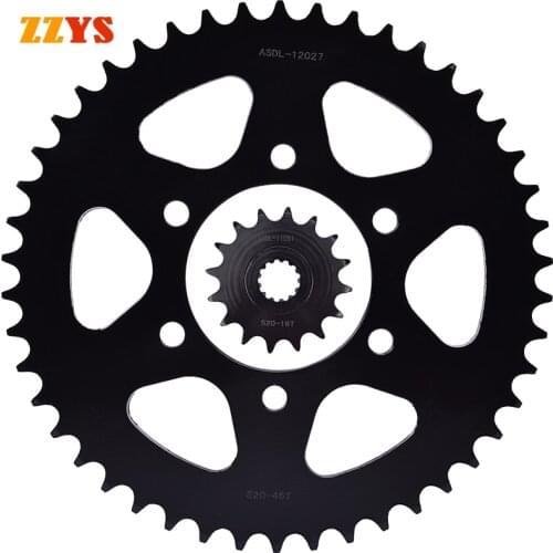 520 16T 46T Front Rear Sprocket Gear Wheel For Kawasaki ZX-6R ZX636 ZX600 ZX6R ZX 6R Ninja 600 636 2013-2018 2019-2020 2007-2015