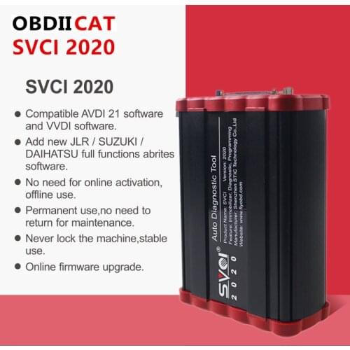 SVCI2020 Full Version OBD2 Key Programmer SVCI J2534 No Limited Abrites Commander Cars Diagnostic Tool Until 2020