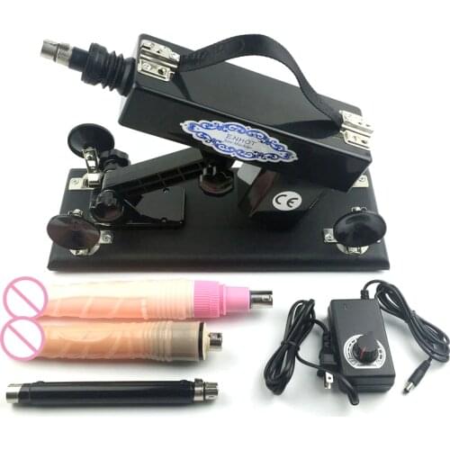 ENHOT sex machine with Free Vibrating dildo NO batteries, AU,EU,USA,UK plug automatic retractable pumping gun E-A5-005