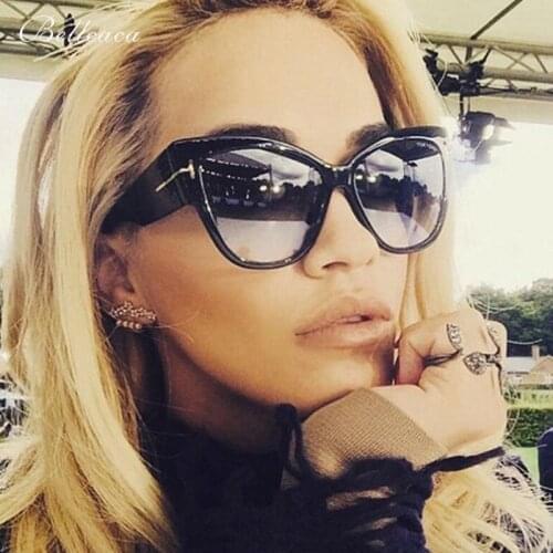 Bellcaca Cat Eye Sunglasses Women Oversized Brand Designer Lady Sun Glasses For Female UV400 Shades Gafa Oculos de sol BC399