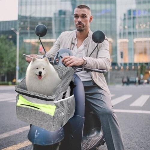 Pet Dog Carrier Bag Portable Cycling Bags Waterproof Bike Front Basket Pet Frame Bag