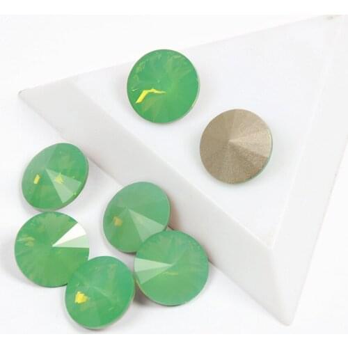 YANRUO 1122 Super Glitter Pacific Opal Color Rhinestones Popular Rivoil Shape Glass For Charms 3D Nails Art Decorations