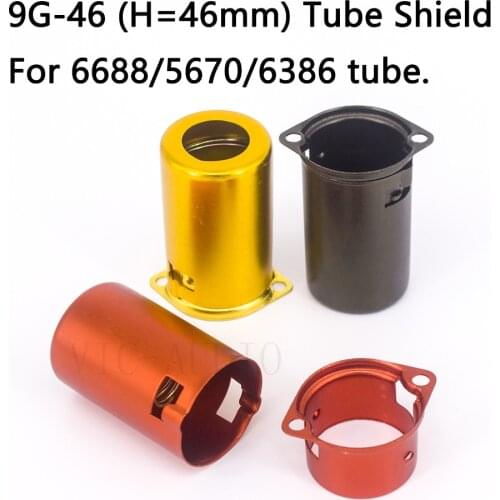 10PCS Full Aluminum Tube Socket Shielding Cover For 6688 5670 6386 9-Pin Vacuum Tube Shield Amplifier Vintage