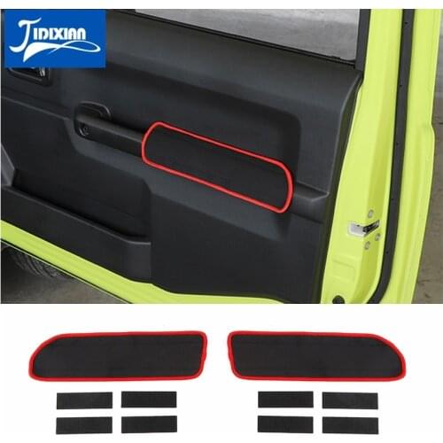 JIDIXIAN Neoprene Car Door Armrest Handle Pad Protection Cover for Suzuki Jimny 2019 2020 2021 Car Accessories