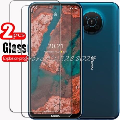 2PCS FOR Nokia X20 X10 HD Tempered Glass Protective On NokiaX20 NokiaX10 Phone Screen Protector Film