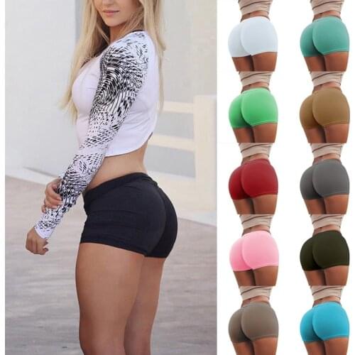 Women Sexy Cotton Yoga Shorts Push Up Running Gym Legging Bottoms Tights Breathable Fitness Workout Plus Size Sport Short