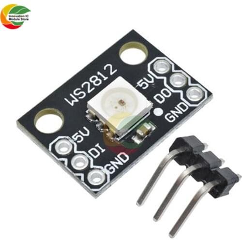 Ziqqucu 2PCS WS2812 5050 RGB LED Breakout Module Display For Arduino Board Diy Kit Electronic