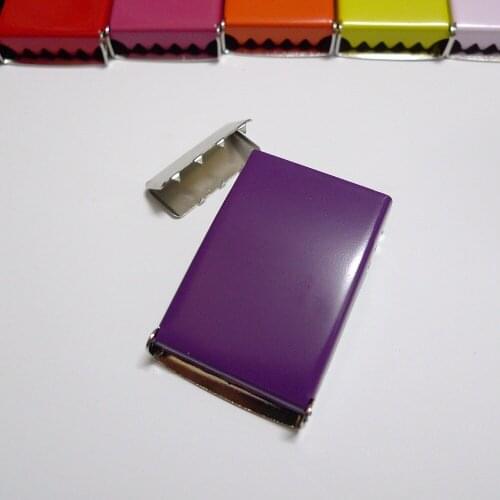 10pcs 1.25" 32mm #24 PLUM PURPLE Color Enamel Painted Belt Buckles