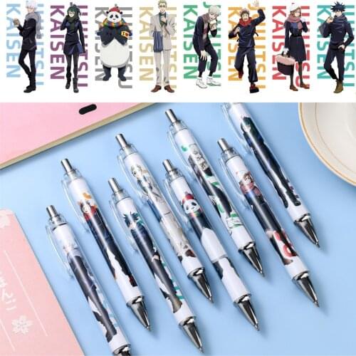 10pcs/lot random Anime Adventure Spell Back To War New ball-point pen Automatic pencil student stationery toy gift