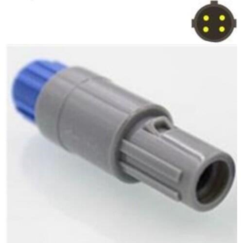 10pcs/lot Push-Pull Self-locking FOR LEMO 4 PIN CIRCULAR PLASTIC MALE PLUG WITH SINGLE SLOT CONNECTOR/PLUG