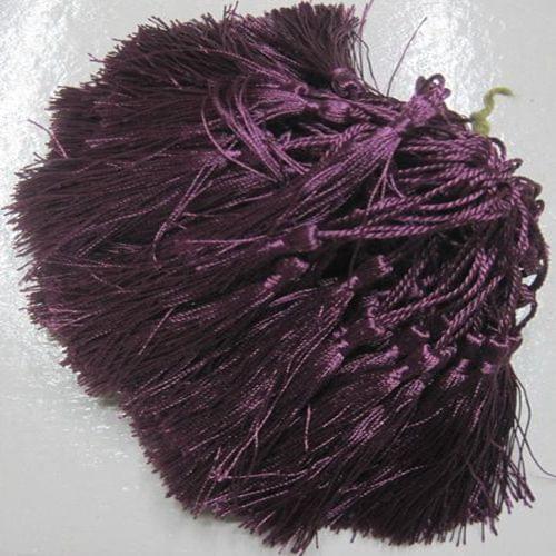 100pcs wholesale deep purple polyester Charm tassel for home decore curtain fitting bookmark curtains 020001018