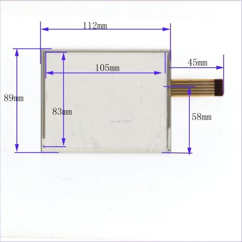 Wholesale 5PCS/Lot 112*89mm 5inch 5lines resistance screen this is compatible 112mm*89mm
