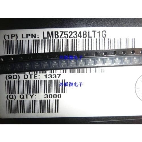 5pcs/lot In Stock 100% New&original LMBZ5234LT1G 6.2V SOT23 20=1.5