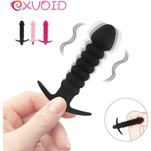 EXVOID Anal Beads Sex Toys for Women Men Gay Anal Plug Vibrator Dildo Vibrator Sex Shop Silicone Butt Plug for Beginner