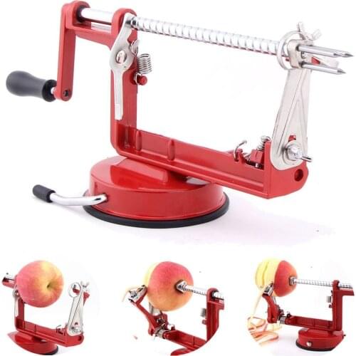 Free Shipping 3 in 1 Apple Slinky Machine Peeler Corer Potato Fruit Cutter Slicer Kitchen Tool (153-6.8)