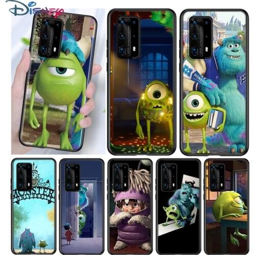 Monsters University Silicone Cover For Huawei P40 P30 P20 Pro P10 P9 P8 Lite E Plus 2019 2017 5G Black Phone Case