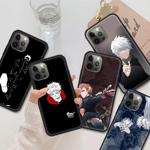 Phone Case For iPhone 11 12 pro max Baseus Soft Para for iphone XS XR X 8 7 6 6S Plus SE 12mini capinhas Anime jujutsu kaisen