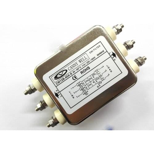 CW12B-50A-S High current 50A three-phase 380V power filter Electrical Equipment