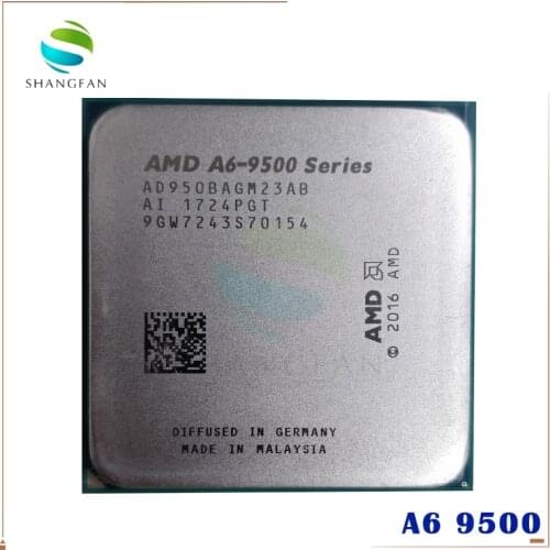 AMD A6-Series A6-9500 A6 9500 AD950B 3.5 GHz Dual-Core CPU Processor AD9500AGM23AB AD950BAGM23AB Socket AM4