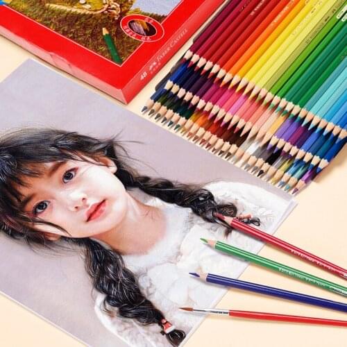 Faber-Castell 36 48 72 color Classic Oily Pencil Painting for Beginners Students Colored Pencils Sketch Painting Art Supplies