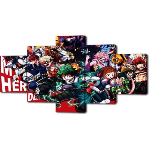 Canvas Paintings on The Wall Art My Hero Academia Posters and Prints Modern Pictures for Living Room No Frame