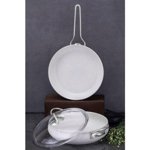 Luna Granite Cast 2'li Pots & Pans Set