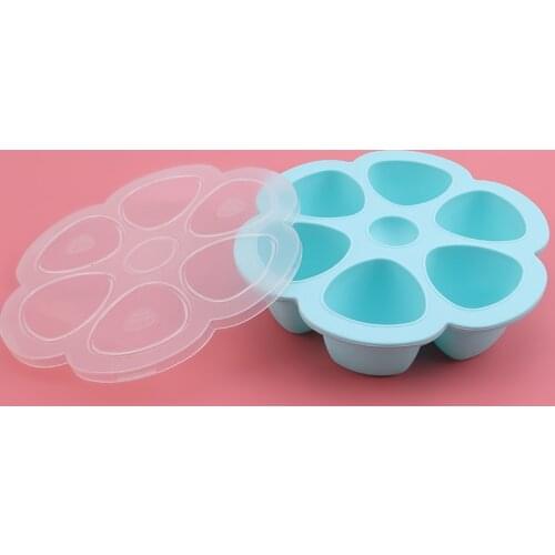 Baby Food Container Silicone Baby Food Container Infant Fruit Breast Milk Storage Box Freezer Tray Crisper