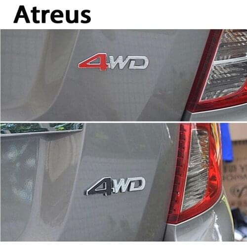 Atreus 3D 4WD 4x4 Metal Car styling Metal stickers For VW Polo Passat b5 b6 b7 golf 4 7 5 t5 Touran Toyota Corolla Avensis