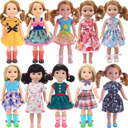 Cute Doll Dress Clothes Accessories For 14.5 Inch doll & 32-34 cm Paola Reina Doll & 12-14 Inch Doll For Girls Toy Gifts