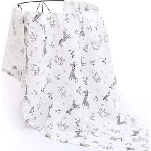 Baby Blankets Newborn 100% Cotton Muslin Swaddles Baby Boy Girl Blanket Bath Gauze Infant Wrap Sleepsack Stroller Cover Play Mat