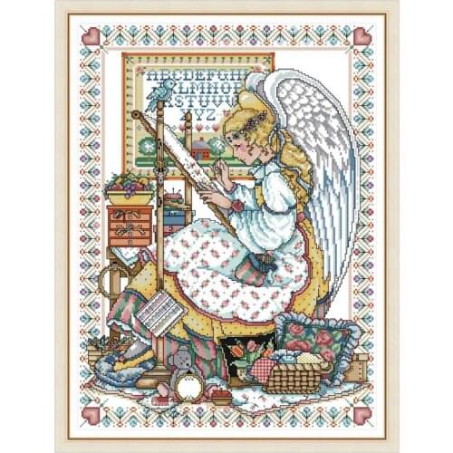 Angel embroider painting counted 11CT 14CT DIY kit Chinese wholesale Cross Stitch embroidery needlework Sets home decor