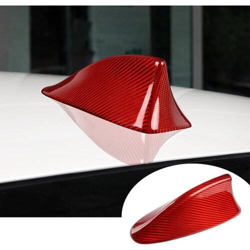 Real Carbon Fiber Shark Fin Antenna Toppers Cover Trim for BMW 5 Series F10 F11 F18 2011-16 M5 2012-14 7 Series F01 F02 2009-14