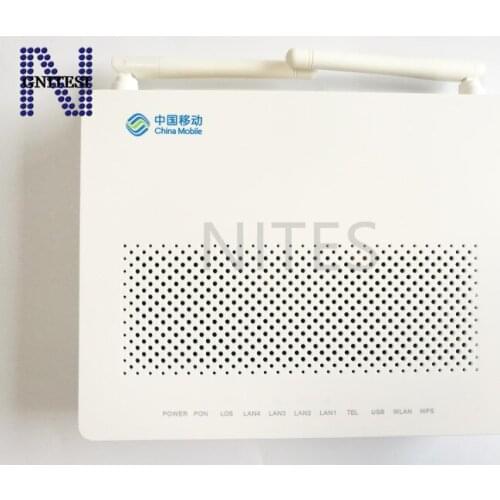NEW100% H W GPON HG8546M with 1GE+3*FE+1*phone port+wifi, English firmware.with china mobile logo