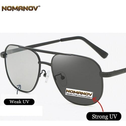Pilot Al-mg Frame Photochromic Polarized Prescription Sunglasses Custom Made Myopia Minus Lens -1 -1.5 -2 -2.5 -3 -3.5 -4 To -6