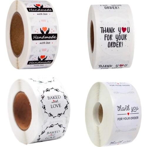 Wholesale 500pcs/roll Can Be Customized Seal Stickers Thanks To Baking Handicrafts Wedding Decoration Sticker Labels